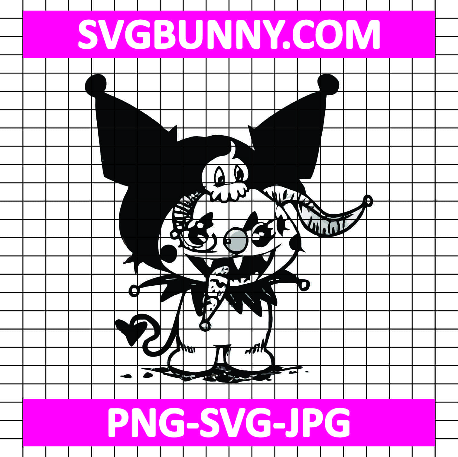 Kuromi Horror Halloween SVG, Halloween Kuromi SVG, kuromi SVG, Anime SVG